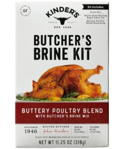 Kinder'S Butcher'S Turkey Brine and Rub Kit with Brining Bag. Garlic and Herb. 12-Ounces