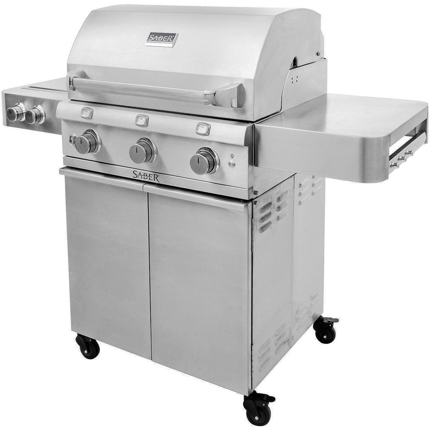 Saber Grills: 500 Series 3-Burner Cart Grill (LP) - Image 4