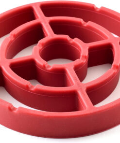 Norpro 392 round Silicone Roast Rack. Red