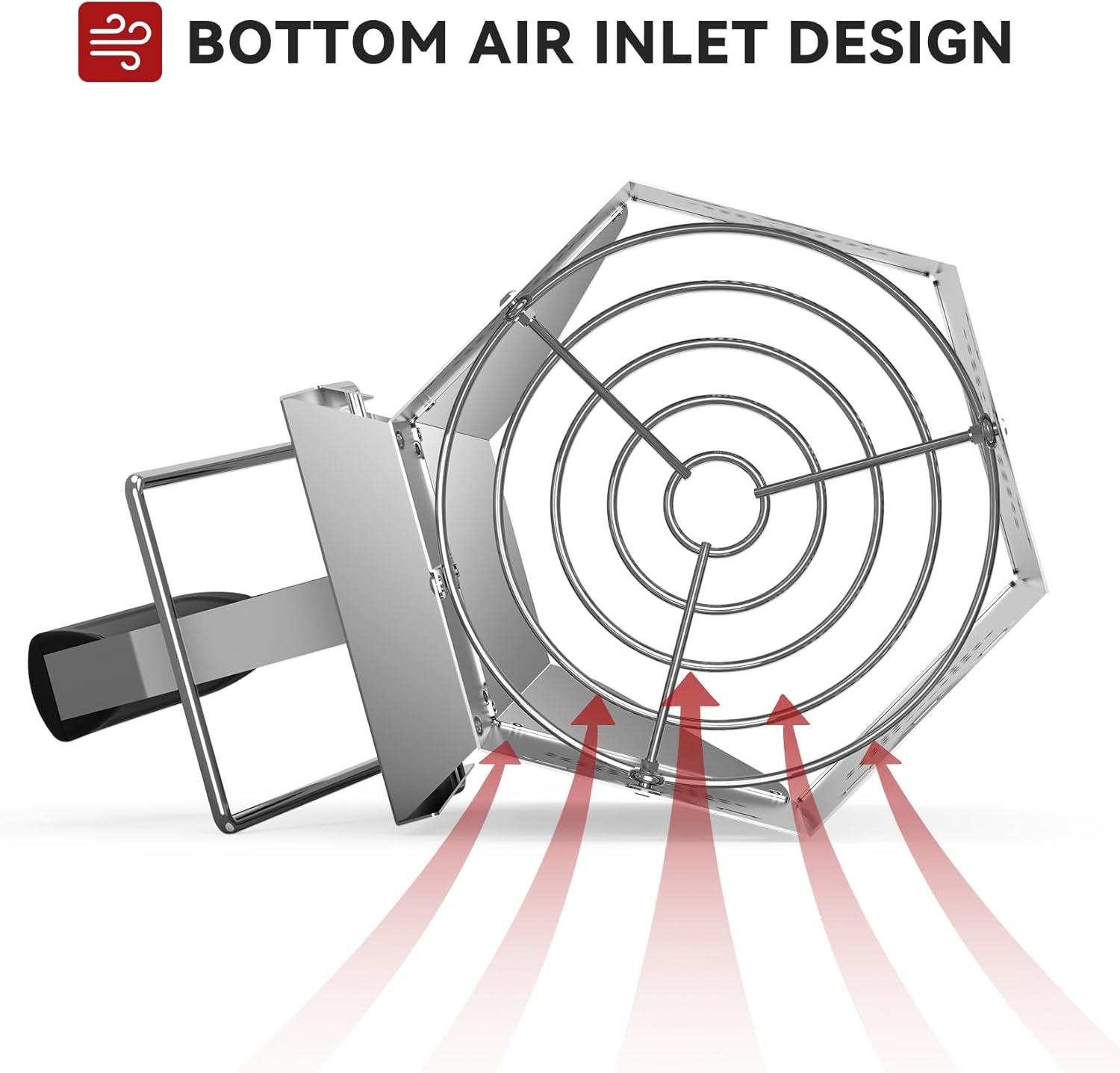 Onlyfire Stainless Steel Charcoal Chimney Starter. BBQ Chimney Starter for Charcoal Grill and Barbecues. Sturdy and Easy to Use BBQ Grill Tools - Image 7