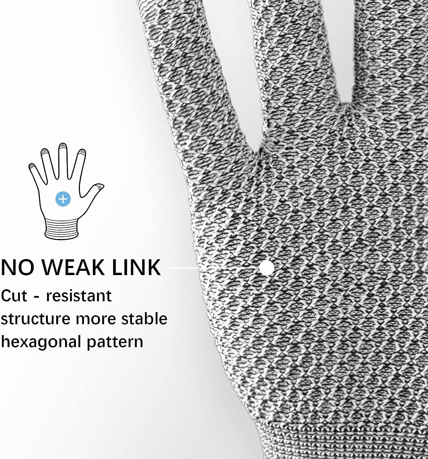 Cut Resistant Gloves. EN388 Level 5 Cut Resistant Gloves. No Cut Gloves. Cut Proof Gloves. Food Grade - Image 3