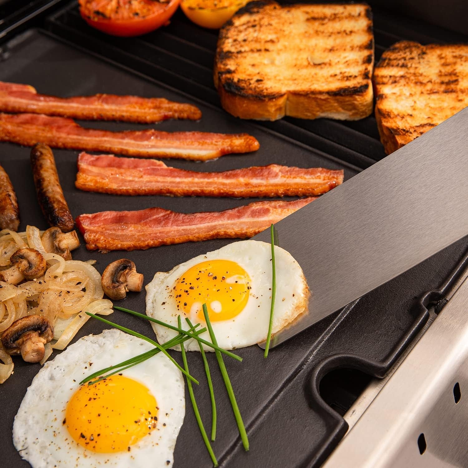 Broil King 11242 Exact Fit Cast Iron Griddle. Baron. Crown Series Gas Grills. and Crown Pellet Grills. Black - Image 5