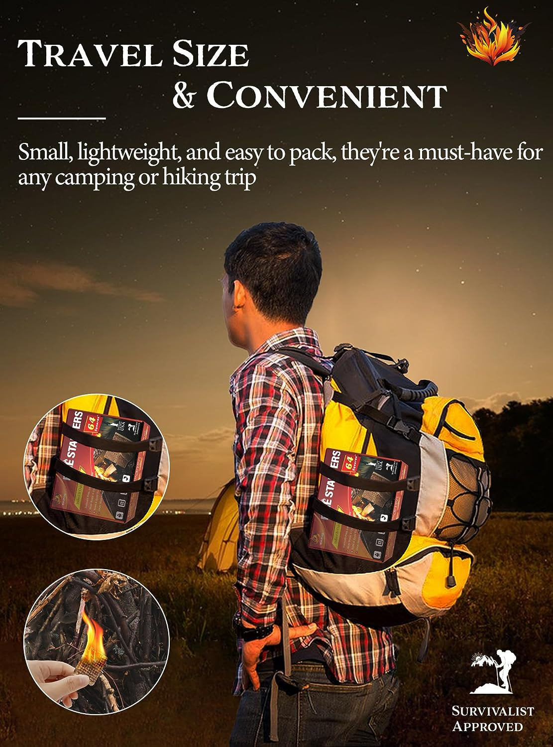 Nvkrvks Fire Starter Squares 192. Natural & Odourless Firestarters Cubes for Campfire. Fireplace. Chimney and Barbecue. Water Resistant. Easy to Ignite. Safe Camping Accessories - Image 9