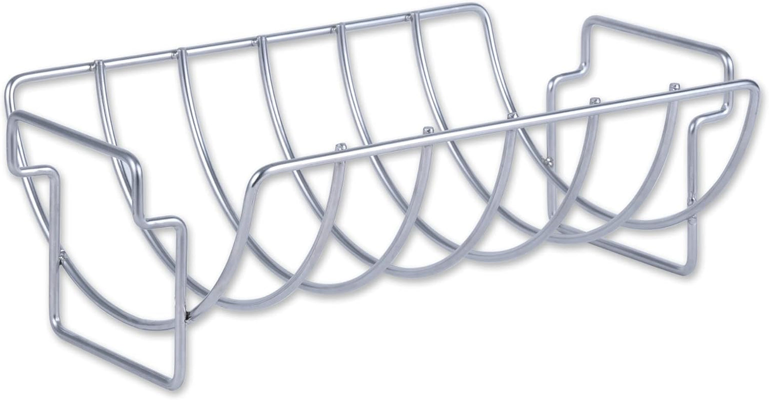 RSVP International Kitchen Roasting Pan Collection Durable Dishwasher Safe Stainless Steel. Reversible Rib/Roast Rack. 15.75X9.75X5.25 - Image 8