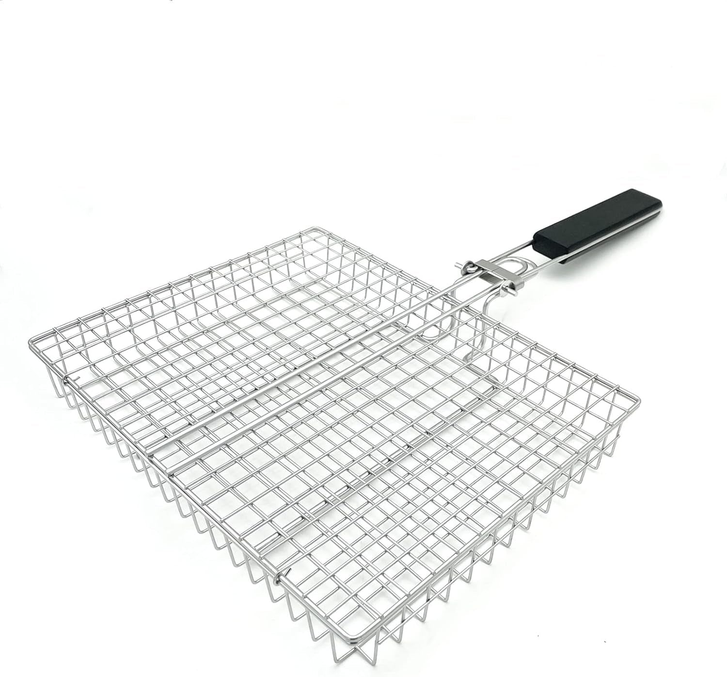 Large Capacity Barbeque Grill Basket with Brush BBQ Tong Deeper Grilling Rack Havy Duty Stainless Steel BBQ Accessories Set - Image 7