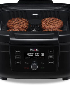 6-In-1 Air Fryer and Indoor Grill with Bake. Roast Reheat & Dehydrate. from the Makers of . with Odor-Reducing Filter. Clear Cooking Window. and Removable Lid for Easy Cleaning