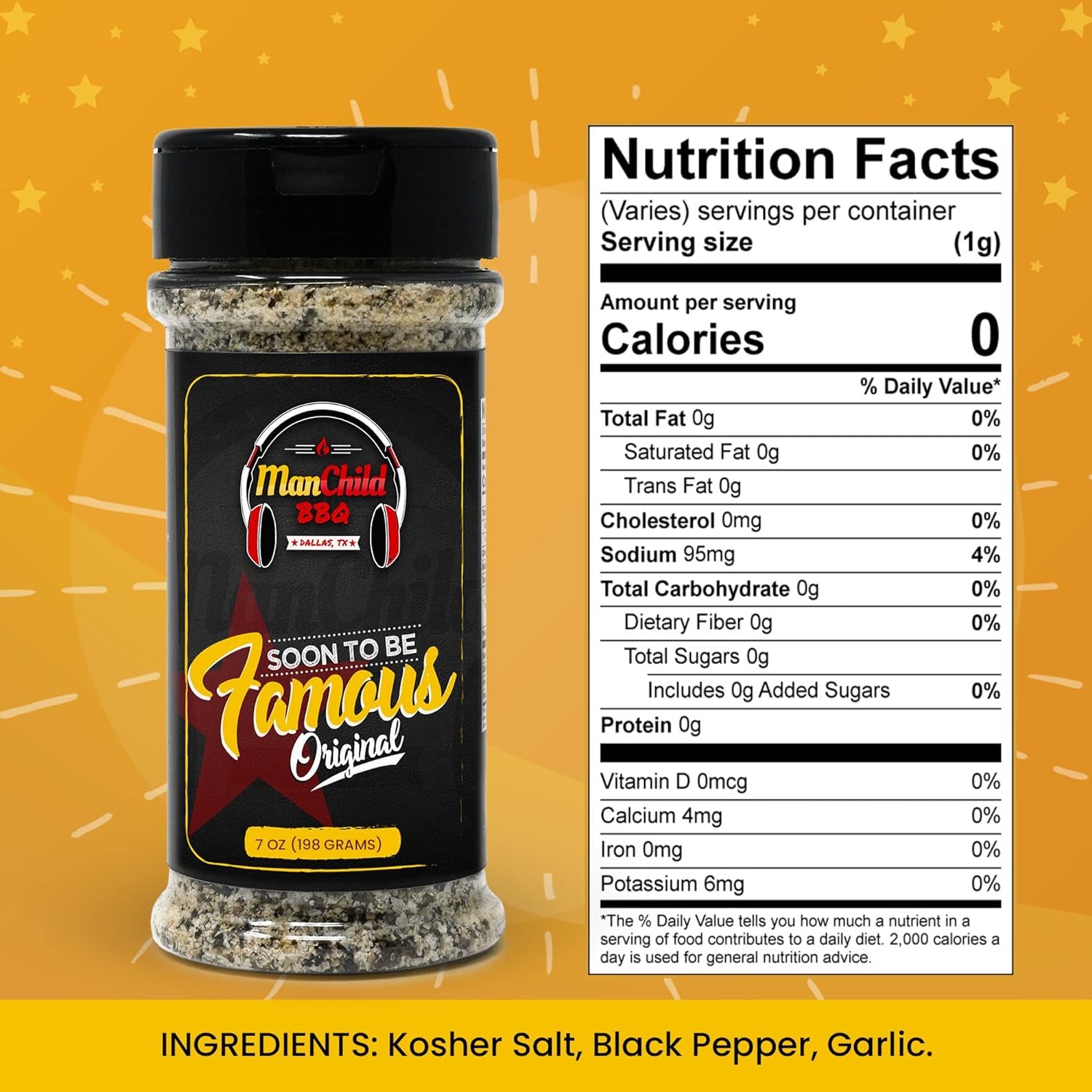 BBQ Rub by Manchild | Classic BBQ Rubs and Spices | Soon to Be Famous BBQ Seasoning Mix for Cooking. Grilling. Smoking Any Meat.Beef. Brisket. Steak. Pork. Chicken. Turkey | Gluten Free. No MSG. 7Oz - Image 5