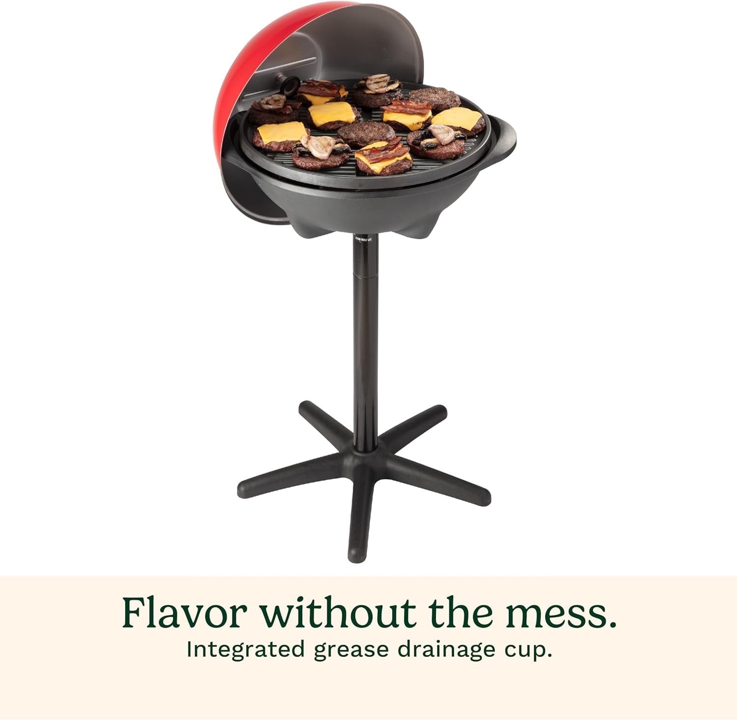 Cuisinart Indoor/Outdoor Electric Grill. 2-In-1 Portable BBQ with Non-Stick Cooking Surface. Electric Grill Outdoor with Adjustable Heat. Stand/Tabletop Options for Cookouts. Barbecues. Small Spaces - Image 5