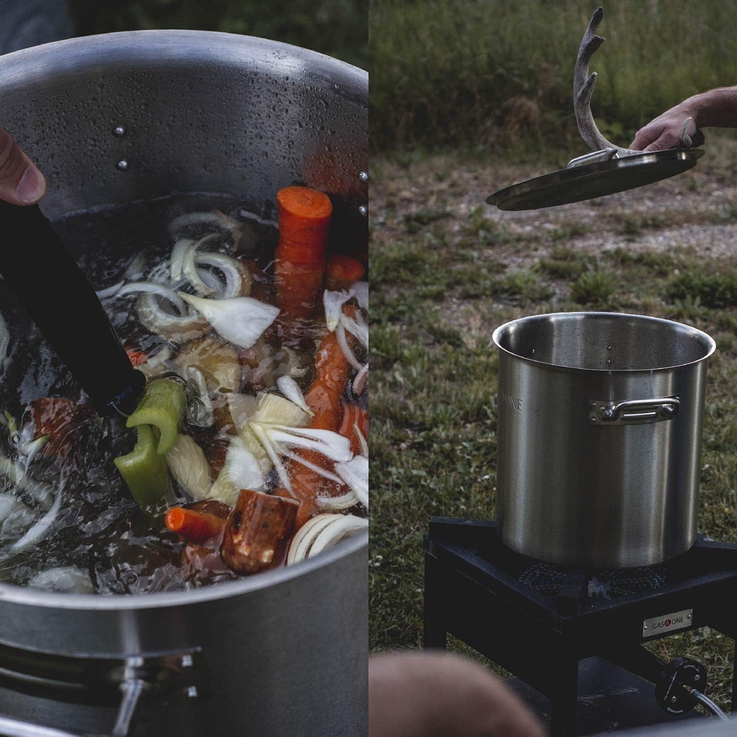 Gasone 275.000 BTU Propane Burner Cooker with Regulator with Steel Braided Hose for Outdoor Cooking. Turkey Fry - Image 8