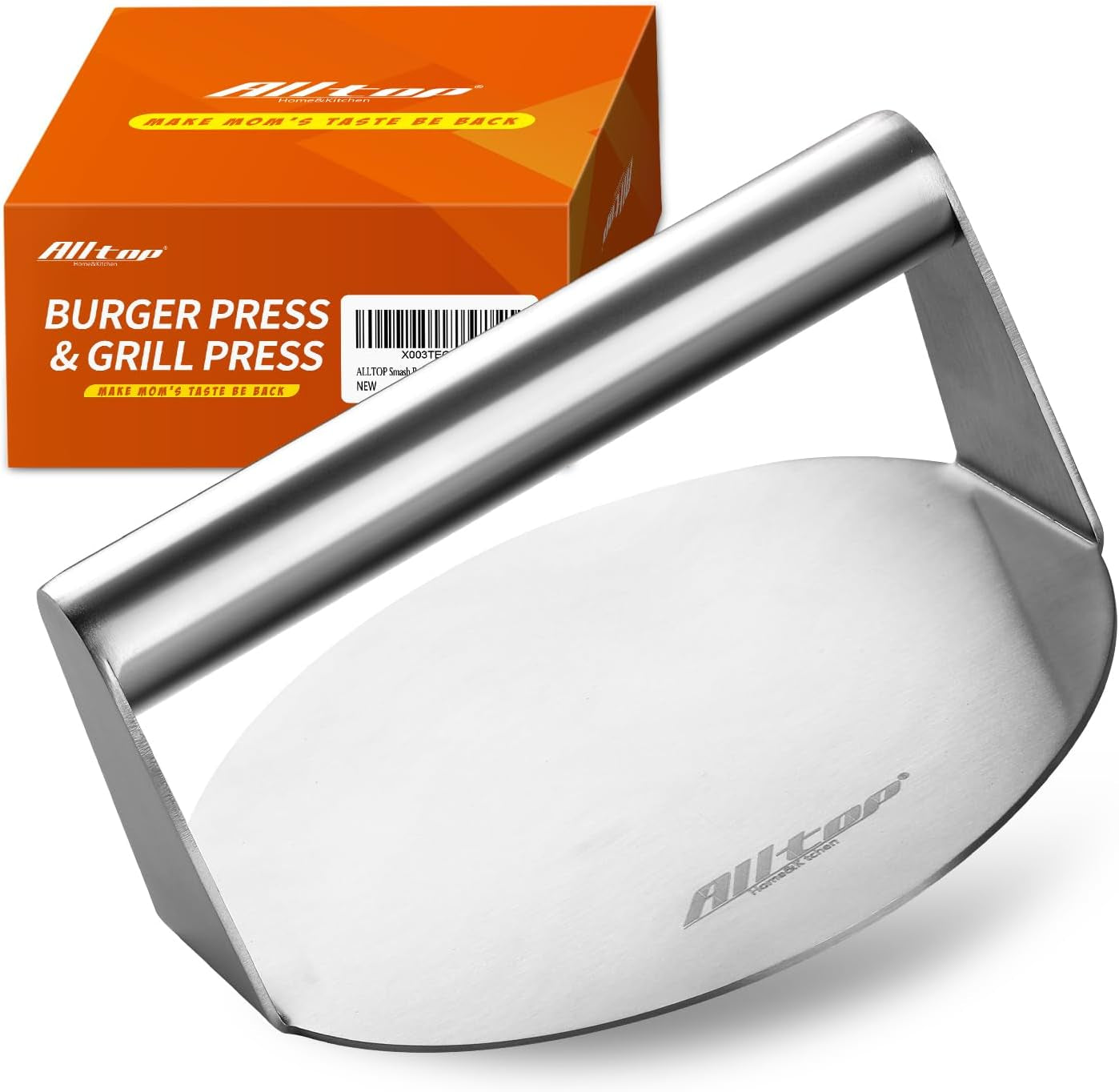 ALLTOP Smash Burger Press.Stainless Steel Non-Stick Smasher Hamburger Press -Patty Maker for Flat Top Griddle.Grill.Bbq - round Kitchen Tool (5.5 Inch) - Image 9