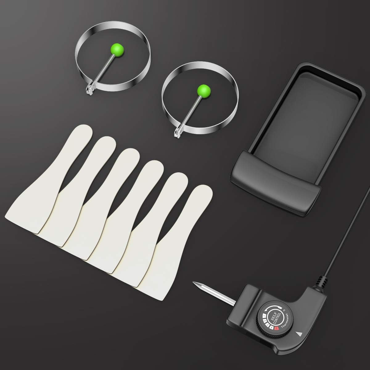 Costzon 35 Electric Griddle Teppanyaki Grill BBQ. Nonstick Extra Large Griddle Long Countertop Grill with Adjustable Temperature & Drip Tray. Indoor Outdoor Cooking Plates for Pancake Barbecue - Image 8