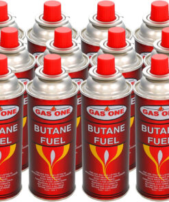 12 Butane Fuel Gasone Canisters for Portable Camping Stoves