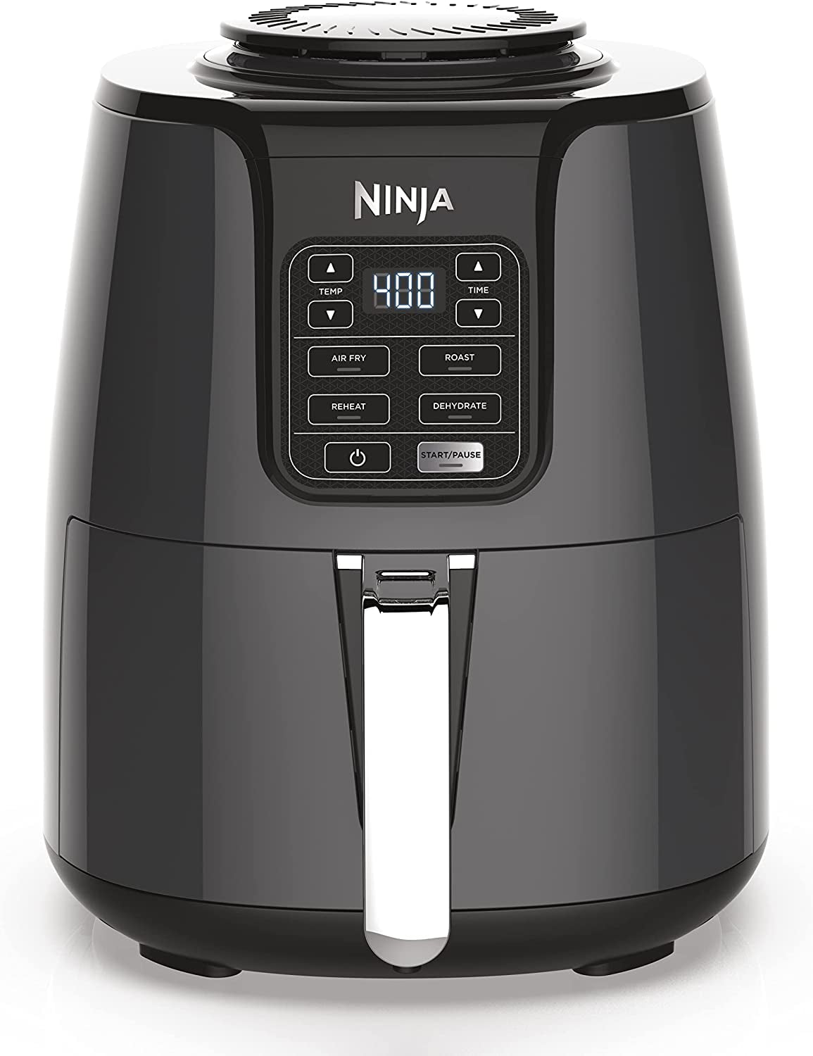 Ninja Air Fryer. Roast. Bake. Air Fry. Roast. Broil. Reheats. & Dehydrates. 4-In-1. Fries. Frozen Food. Veggies. and Juicy Meat. Less Oil. Easy Meals. Healthy Meals. Compact. 4 QT. Grey. AF101 - Image 10