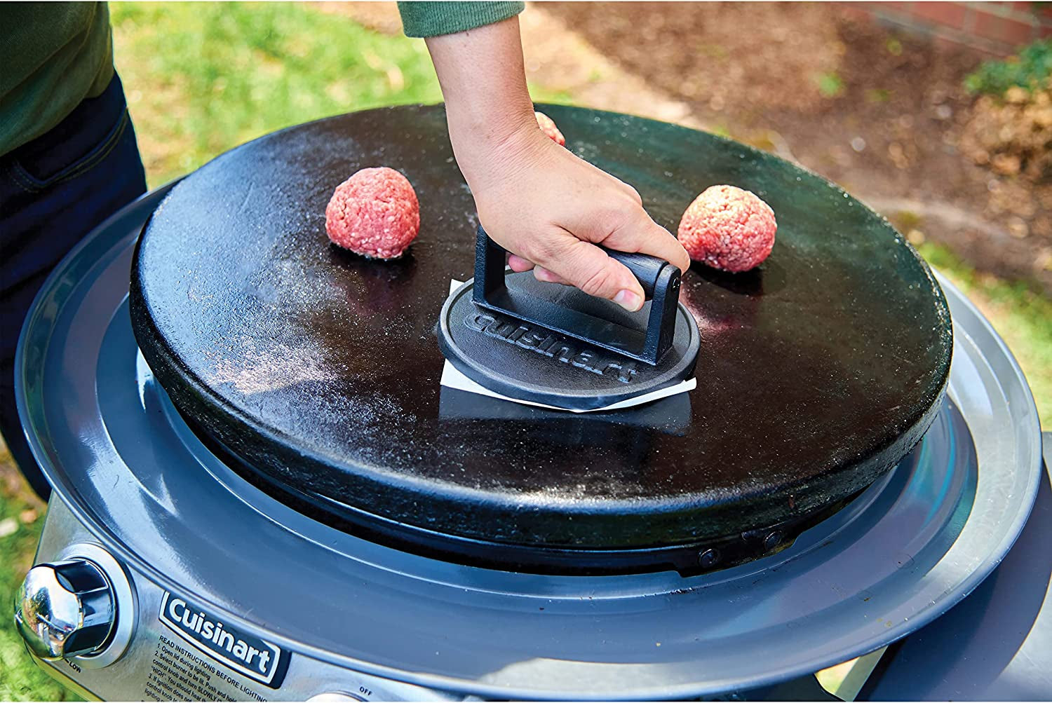 Cuisinart Smashed Burger Press. Cast Iron CISB-111 - Image 3