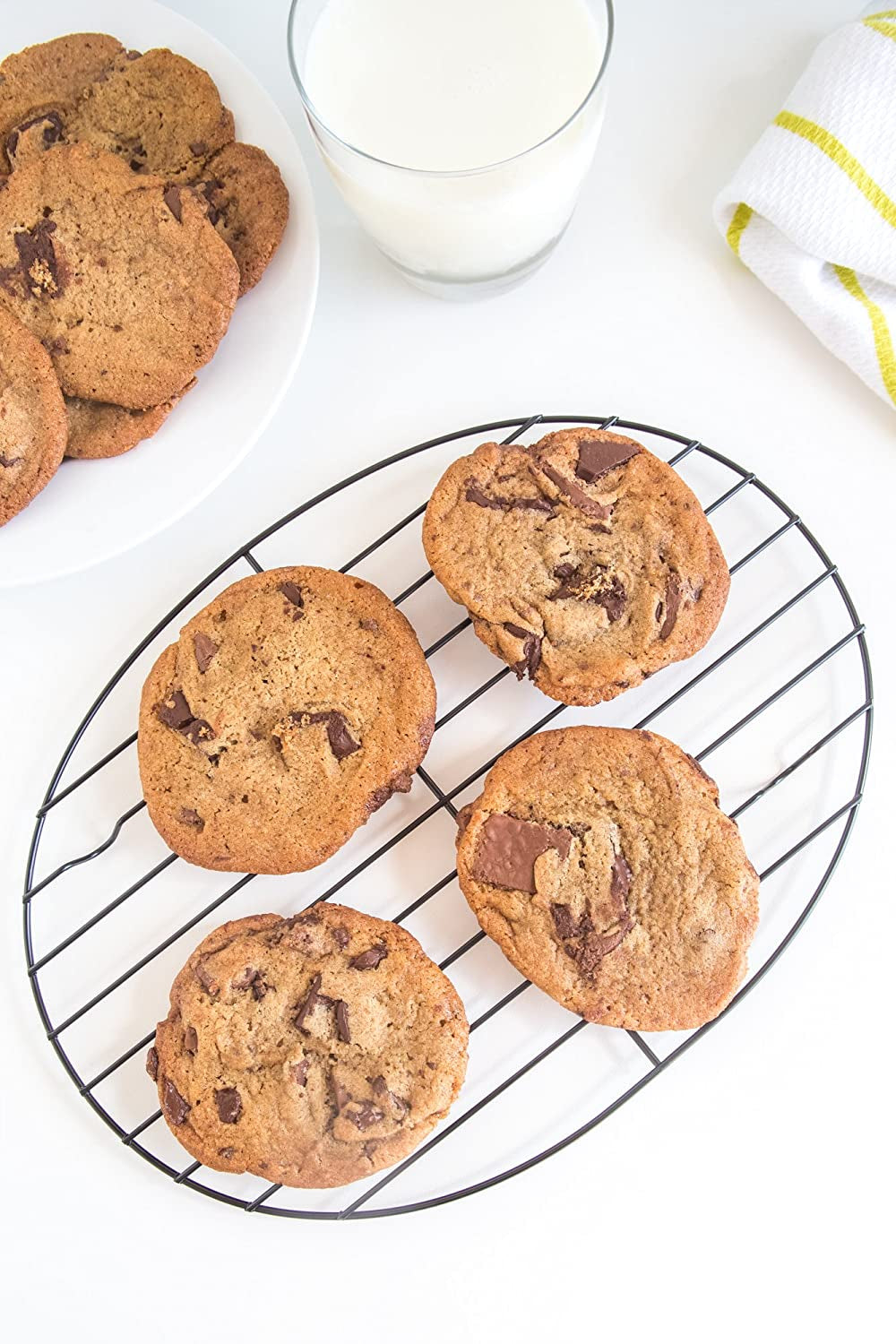 Fox Run - 57213 Fox Run Non-Stick Oval Roasting/Cooling Rack. 11.25 X 8.25 X 0.5 Inches. Metallic - Image 4