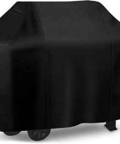 Grill Cover 58 Inch. Icover Waterproof BBQ Gas Grill Cover. Polyester Easy On/Off. Dustproof Fade Resistant for Weber Char-Broil Nexgrill and More Grills
