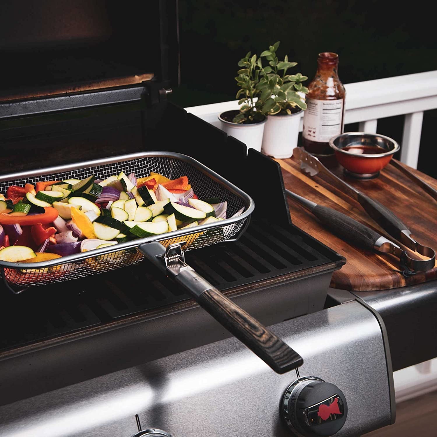 Schmidt Brothers - BBQ Ash 4 Piece Grill Set. Full-Forged Stainless Steel Grilling Utensils Including Spatula. Fork. Basting Brush. and Tongs with All Wood Handles - Image 5