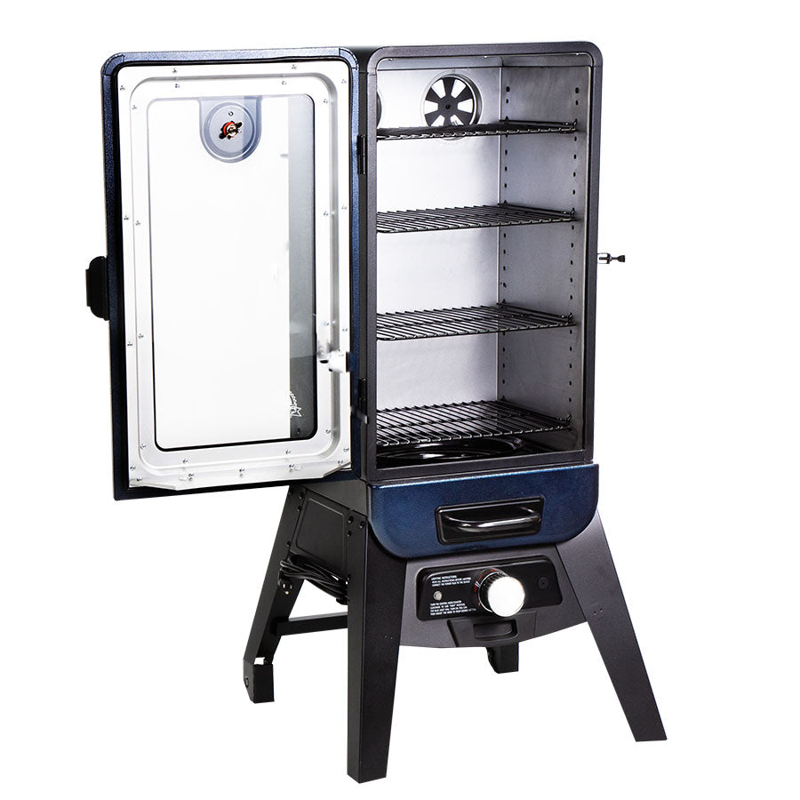 3-Series Blue Hammertone Analog Vertical Smoker - PBV3A1 - Image 3