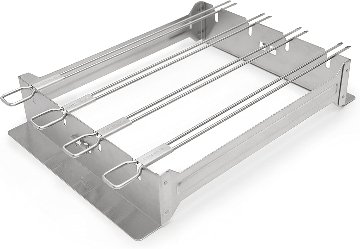 Broil King 69138 Narrow Kebab Rack. Set of 4-12-In / 30.5 Cm Skewers. Silver - Image 4