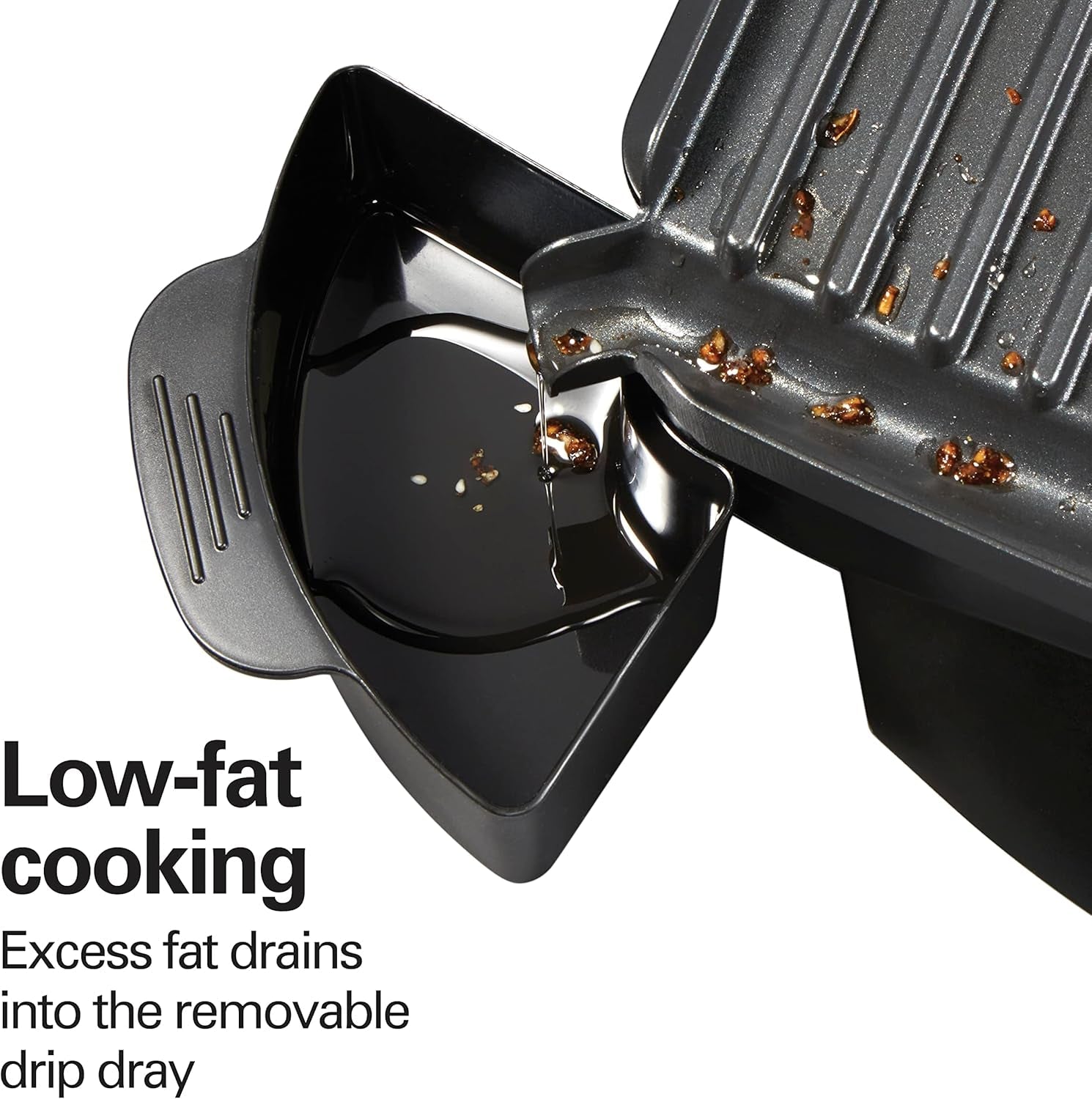 Hamilton Beach Steak Lover'S Electric Indoor Searing Grill. Nonstick 100 Square. Stainless Steel (25331). Black and Stainless. Medium - Image 7