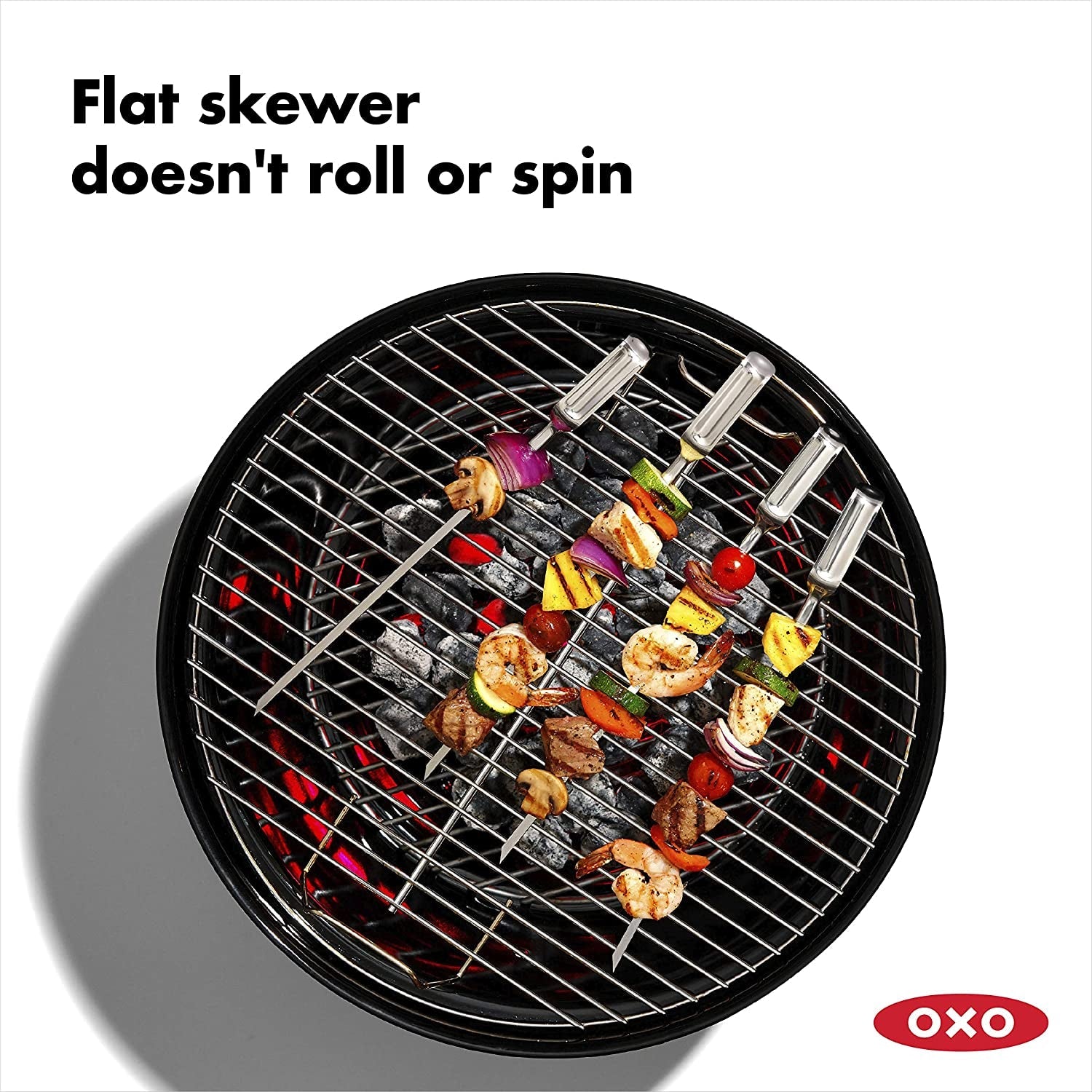 OXO Good Grips Grilling Tools. Stainless Steel Grilling Skewers - Set of 6 - Image 4