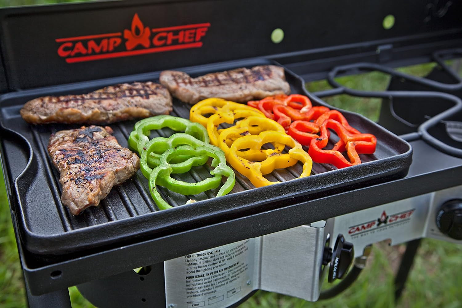 Camp Chef Reversible Griddle - Cast Iron Griddle for Outdoor Cooking & Camping Gear - 14 X 16 - Image 2