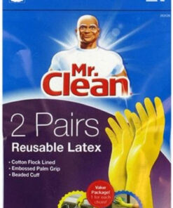 Large Reusable Latex Gloves. 2 Color. 2 Pairs