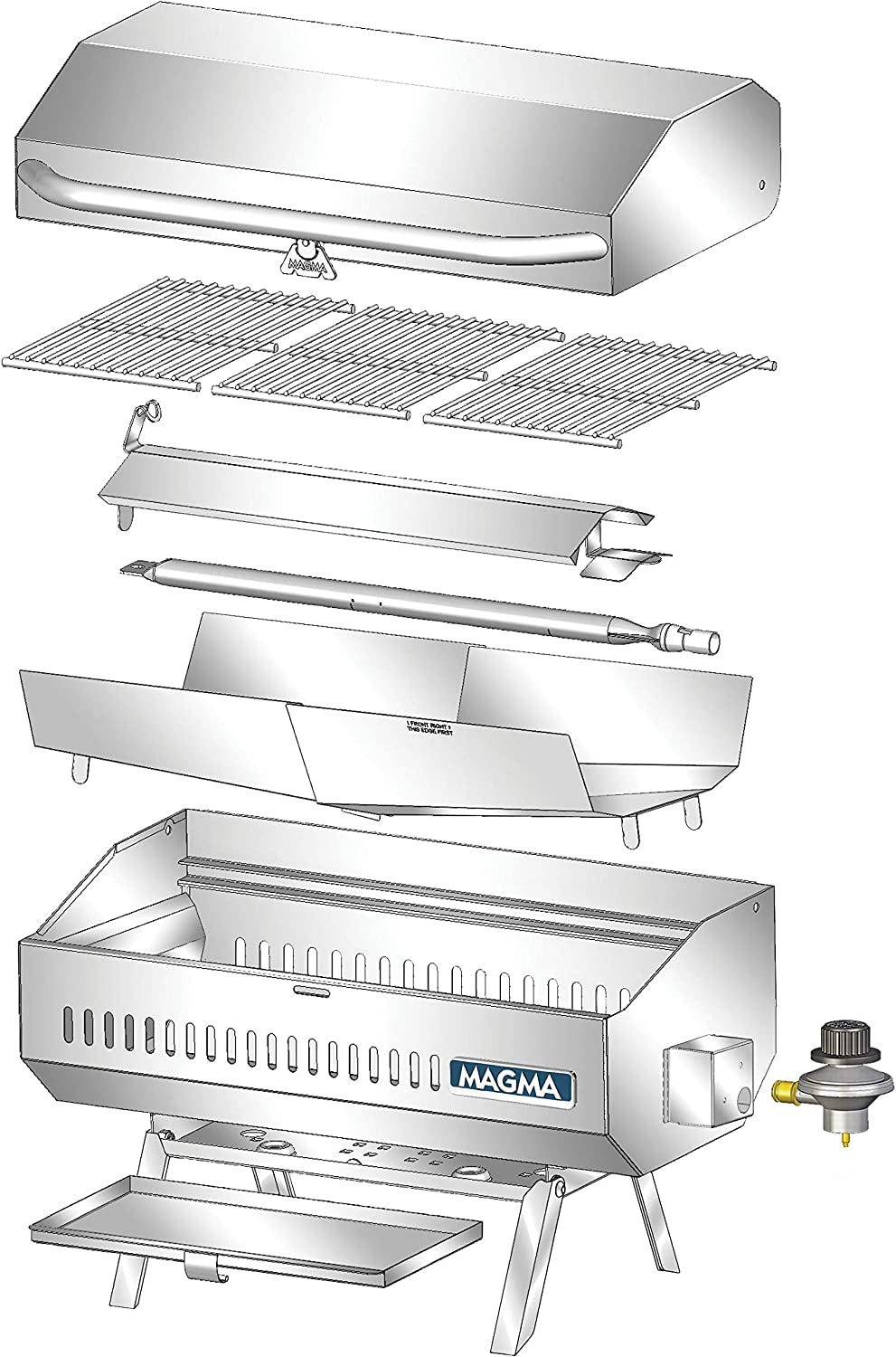 Products. Chefsmate Connoisseur Series Gas Grill. A10-803. Multi. One Size - Image 4