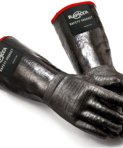 BBQ Gloves.17In 932℉ Heat Resistant for Grill.Smoker.Cooking.Pit.Barbecue.Textured Palm Handle Greasy Food on Your Fryer.Grill.Oven without Slip.Waterproof.Oil Resistant.Very Easy to Clean(M)