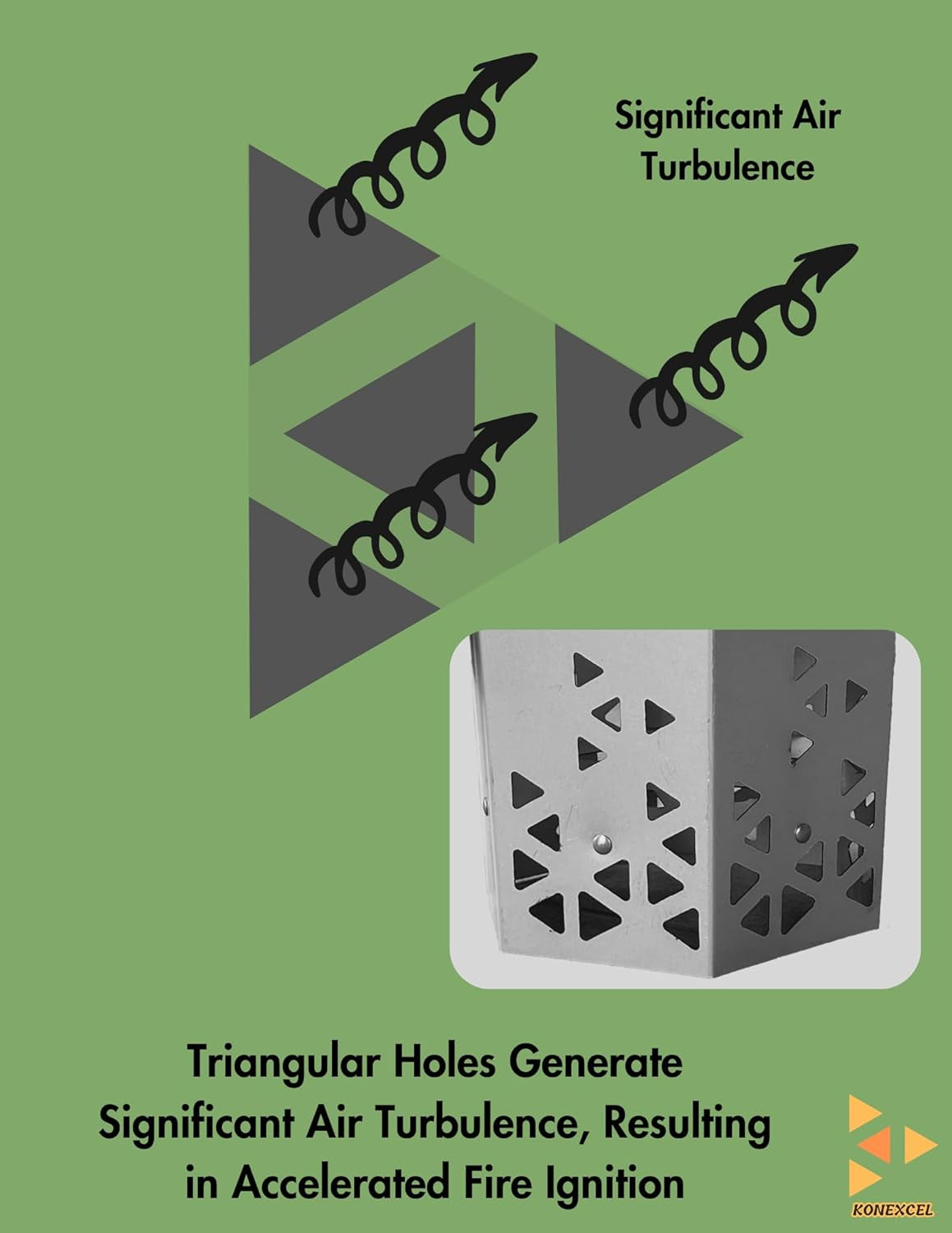 Heavy Duty Charcoal Chimney Starter. XXL Size. BBQ Chimney Starter for Charcoal Grill and Barbecues. Sturdy and Easy to Use BBQ Grill Tool for Rapid Fire Starter. Fire Starter Set (Steel) - Image 8