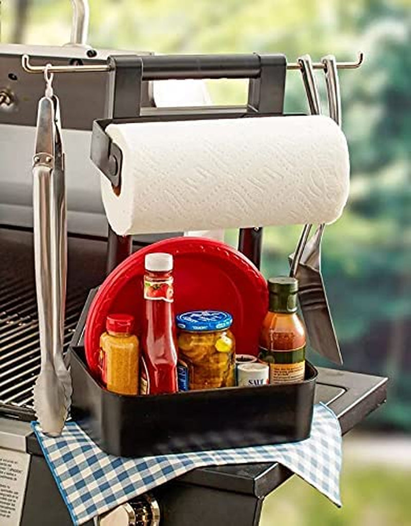 Adjustable Grilling Caddy | Store All Your Grilling Accessories in One Place | Roller Towel Holder | Reduce Mess While Grilling - Image 4