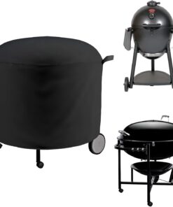 Extra Large Grill Cover Fits Weber Ranch Kettle Charcoal Grill 37.Char-Griller AKORN Kamado Charcoal Grill Model E16620.Outdoor round Grill Cover(46 D)