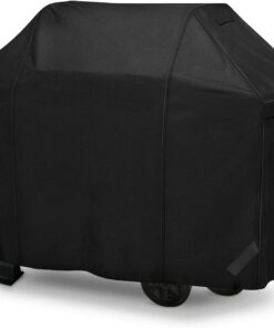 Icover Gas Grill Cover 58 Inch 600D Canvas Waterproof UV Resistant Heavy Duty BBQ Cover 7130 for Weber 3 Burner Grill.Char Broil.Holland. Jenn Air