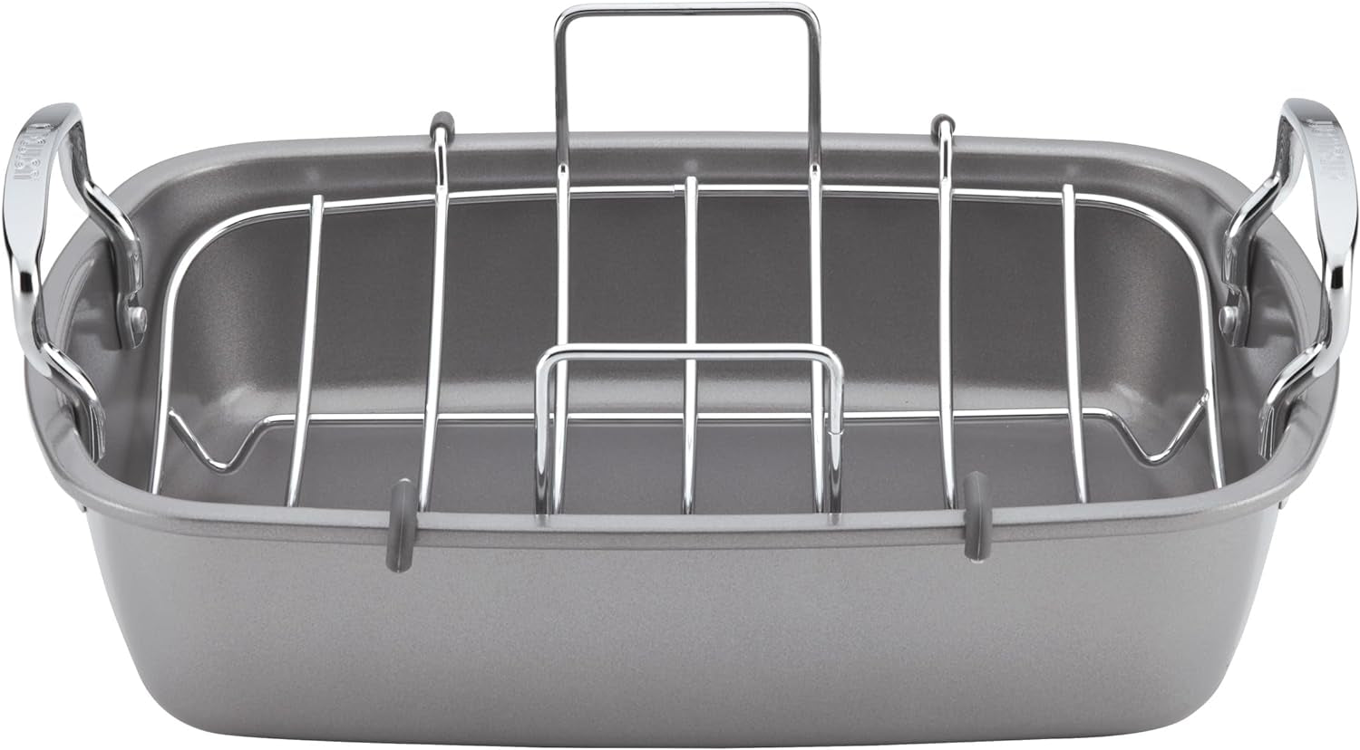 Circulon Nonstick Roasting Pan / Roaster with Rack - 17 Inch X 13 Inch. Gray - Image 15