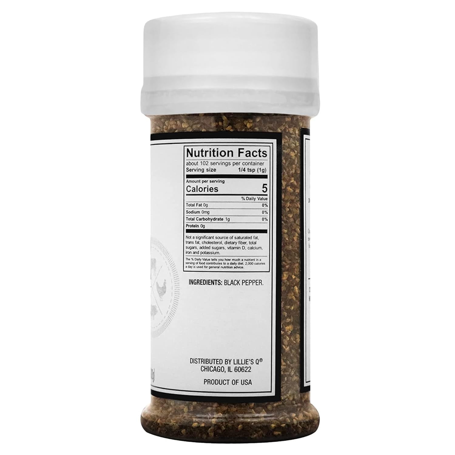 Lillie'S Q - Brisket Pepper BBQ Rub. Cracked Pepper BBQ Rub. Traditional Texas-Style Brisket Barbeque Rub. Large Pepper Grind Size. Perfect Barbeque Seasoning for Brisket. Beef. & Lamb (3.6 Oz) - Image 2