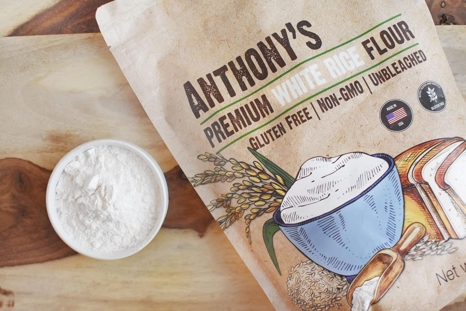 Anthony'S Premium White Rice Flour. 3 Lb. Gluten Free. Non GMO - Image 6