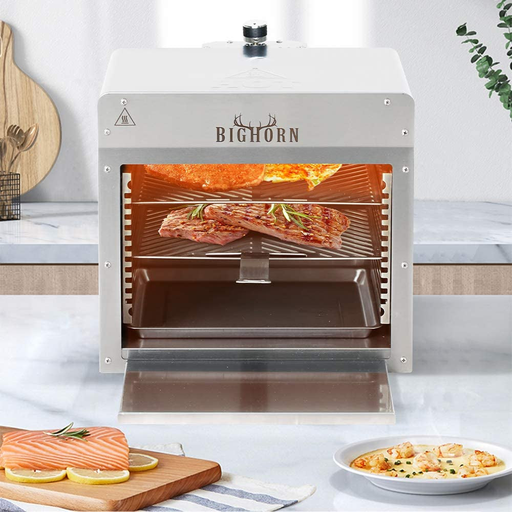 Portable Infrared Broiler Propane Gas Grill. 1500 Degree Stainless Steel Tabletop Quick Cooking Steak Grill for Meat. Seafood. Veggies - Image 7