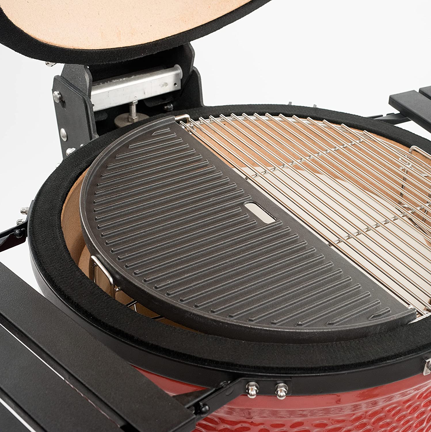 Kamado Joe: Classic Joe - Half Moon Cast Iron Reversible Griddle - Image 4