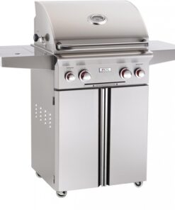 American Outdoor Grill: 24 AOG Grill on Cart. w/ Rotisserie & Side Burner