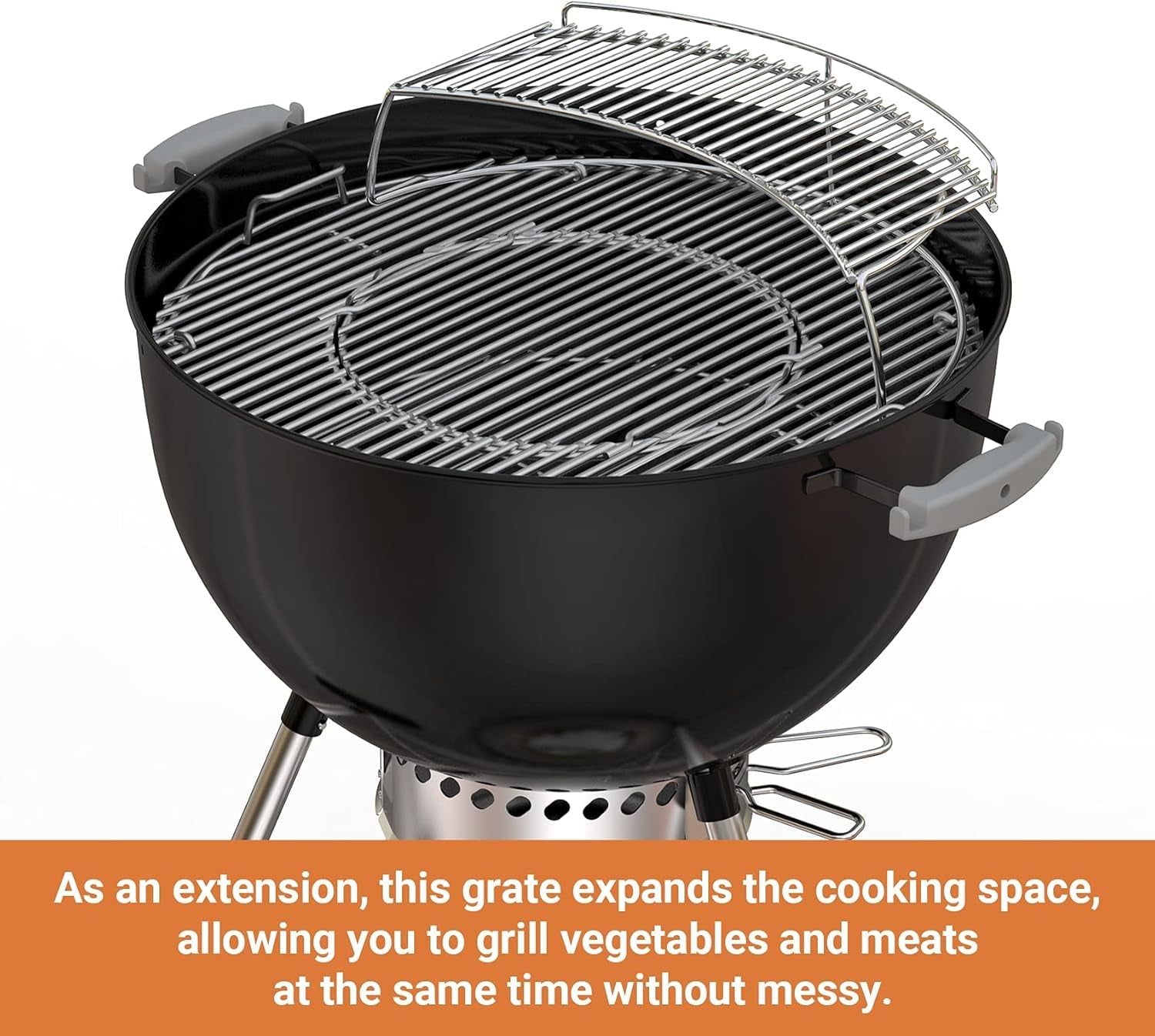 Only Fire Warming Cooking Rack Fits for Charcoal Kettle Grills like Weber.Char-Broil and Ceramic Grills like Large Big Green Egg.Kamado Joe Classic.Pit Boss K22.Louisiana K22.17 3/4 - Image 3