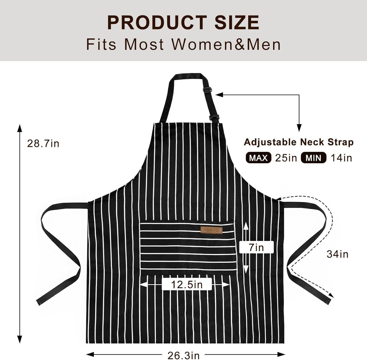 2 Pack Apron. Aprons for Women with Pockets. Cooking Aprons for Women. Kitchen Aprons. Aprons for Cooking - Image 5