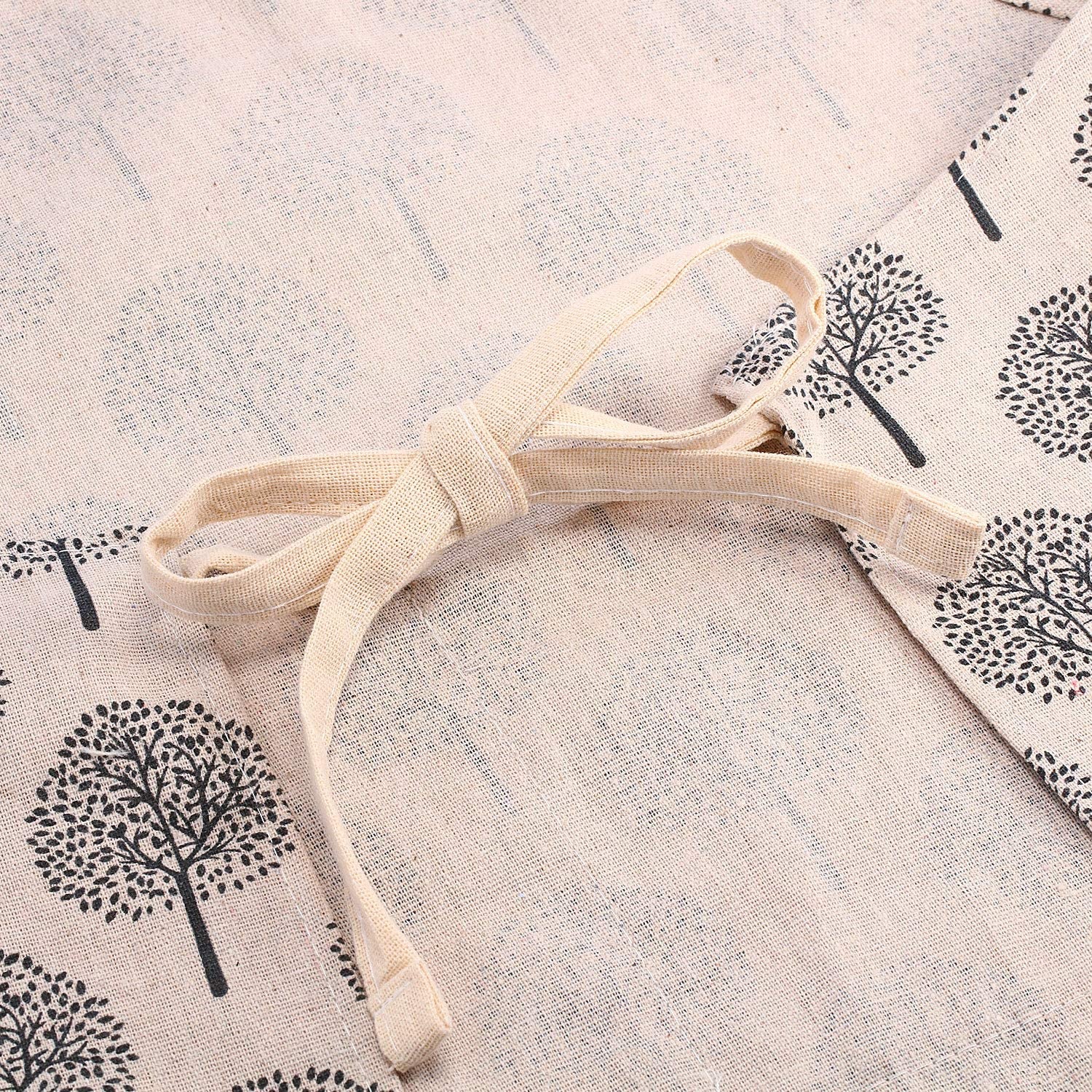 2 Pieces Linen Cooking Kitchen Apron for Women and Men Kitchen Bib Apron with Pocket Adjustable Soft Chef Apron - Image 4