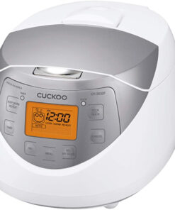 CUCKOO Rice Cooker 6 Cup Uncooked / 12 Cup Cooked. Korean Fuzzy Logic Rice Cooker Small with Delay Timer & Keep Warm Setting. Versatile Food Steamer for Cooking. Non-Stick Inner Pot. Silver (CR-0632F)