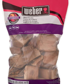 Weber Mesquite Wood Chunks. for Grilling and Smoking. 4 Lb.