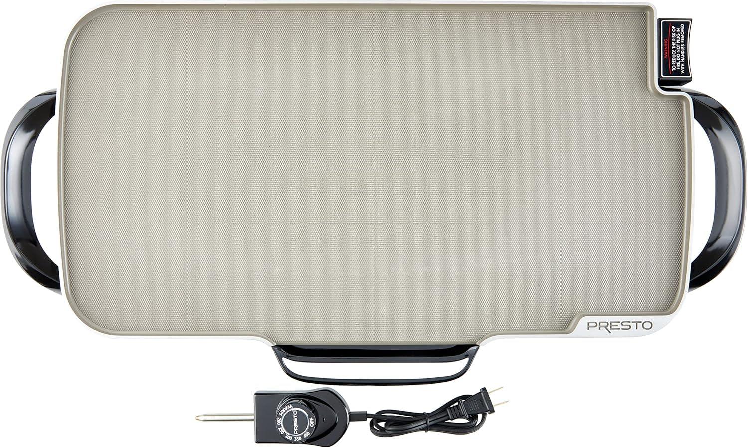 Presto 07062-22-Inch Ceramic Removable Handles Electric Griddle. Grey Ceramic - Image 3