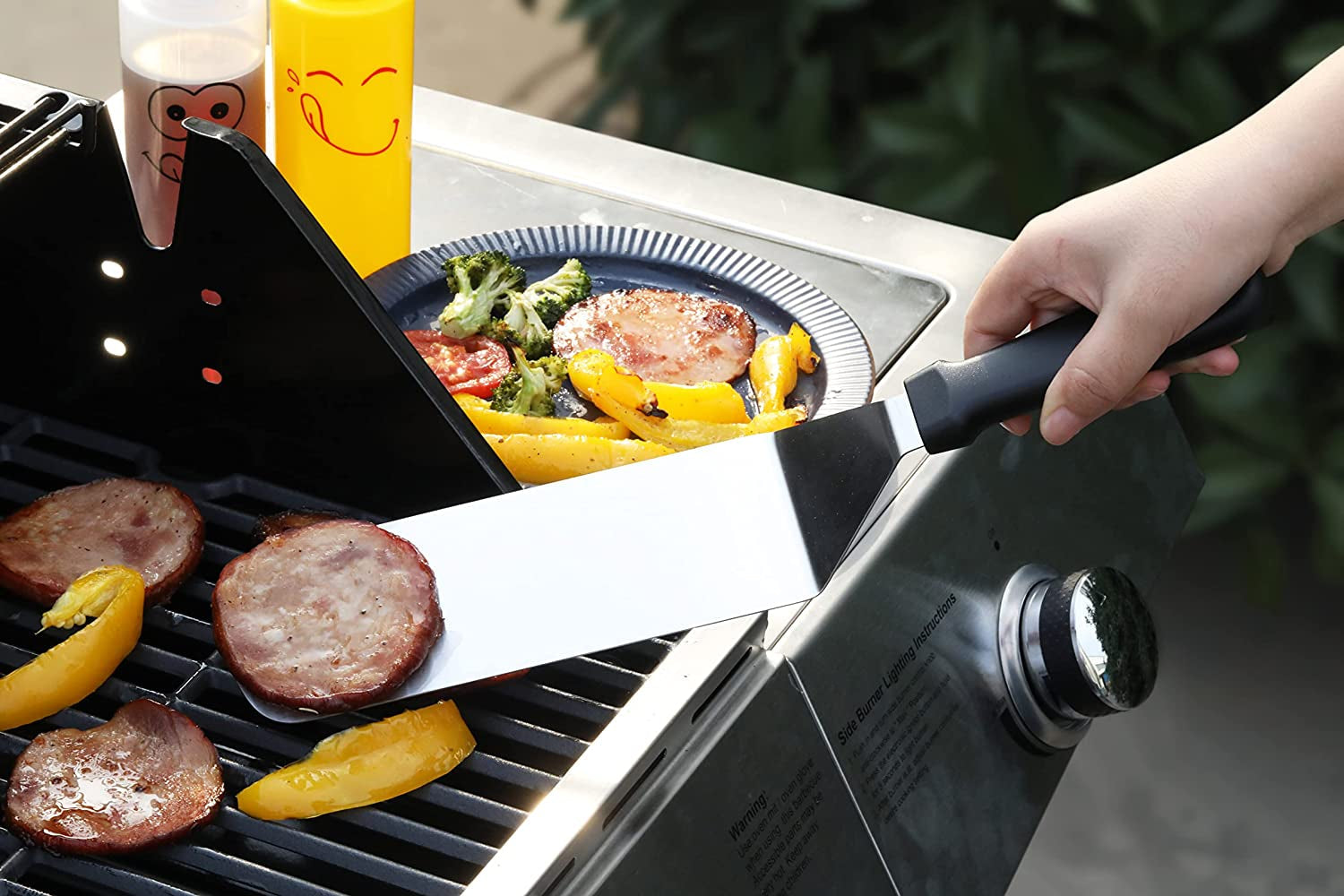 New Star Foodservice 36190 Plastic Handle Flexible Grill Turner/Spatula. 14.5-Inch. Black - Image 9