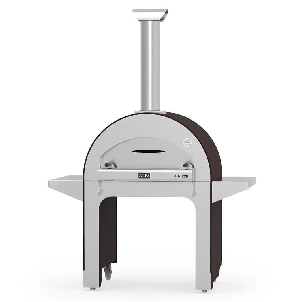 Alfa Pizza Ovens: Classico 4 Pizze Copper w/ Base