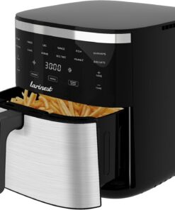 Air Fryer. 7.4-Quart.Crisping. Roasting. Dehydrating. and Reheating Non-Stick.Stainless Steel