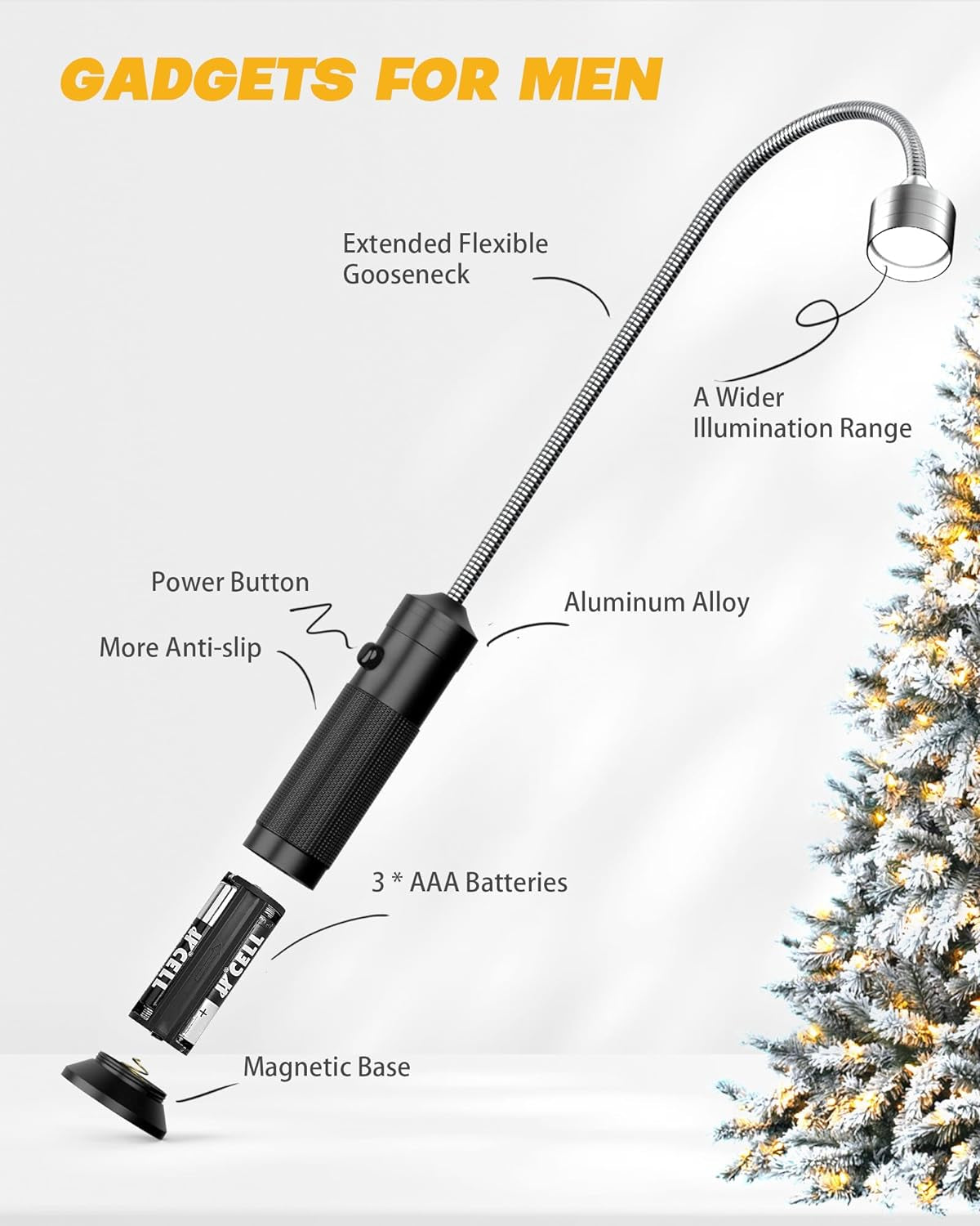 Grilling Gifts for Men. 2 Pack Magnetic Grill Lights for Outdoor Grill. Cooking Gifts. Bbq Gifts for Men. Grill Accessories. Mens Gifts for Christmas. Smoker Accessories Gifts for Men. Gadgets for Men - Image 5