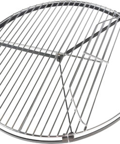 BBQ Dragon 22 Inch Rotating Grill Grate – Hinged Cooking Surface for Easy Charcoal Access – Heavy Duty 360° round Rotating Grate Replacement – Fits Weber Kettle & Other Charcoal Grills